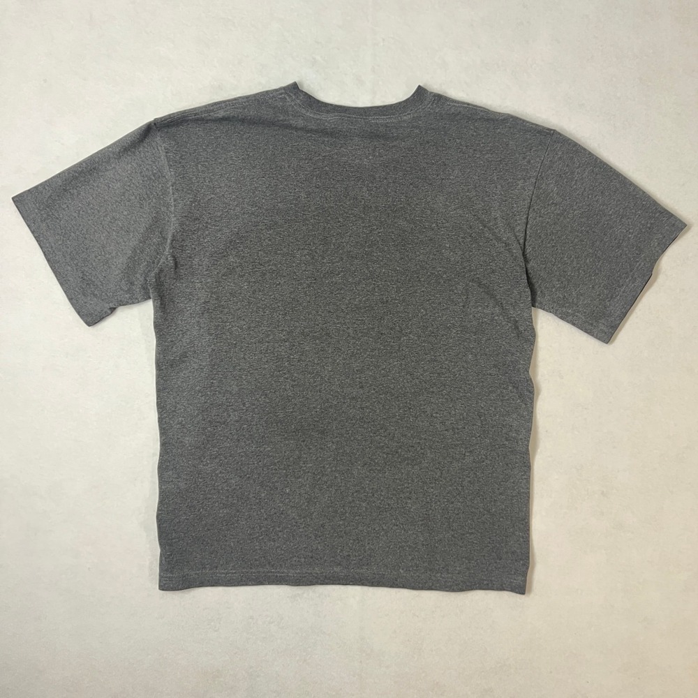 Vintage Adidas Mens Size Large T-shirt Gray Black‎ Spell Out Athletic Y2K 2000's - Picture 8 of 13